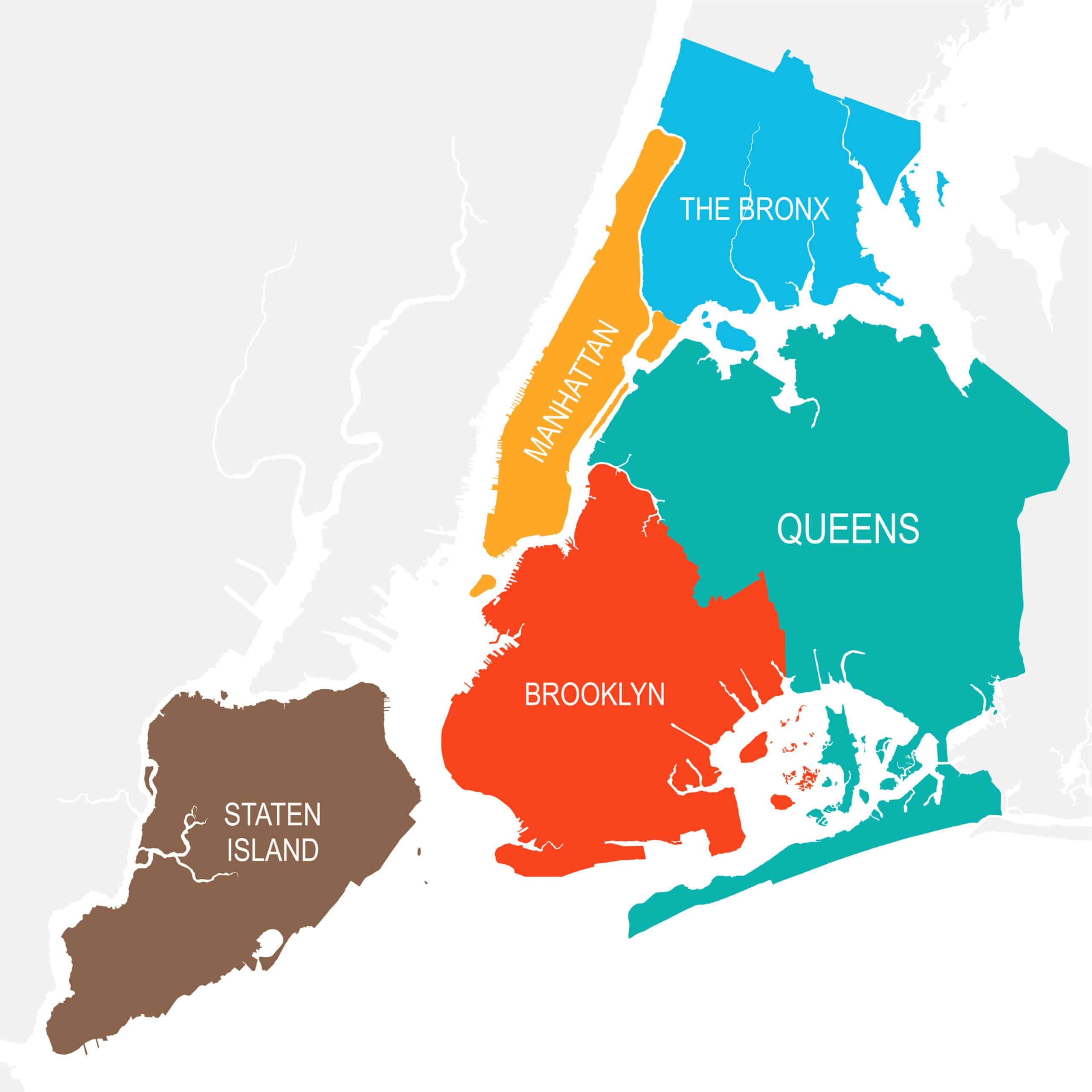 mapa distritos nueva york